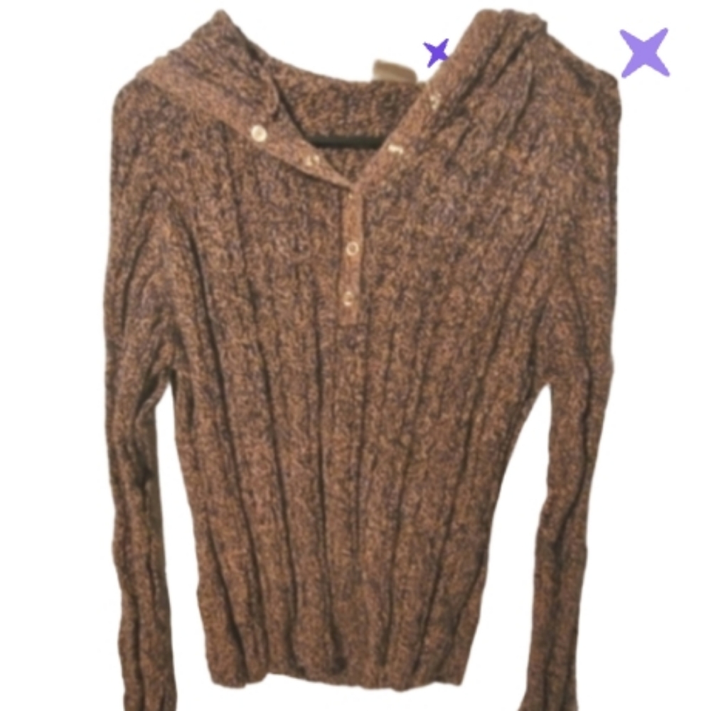 Vintage juniors B Moss lg hooded sweater